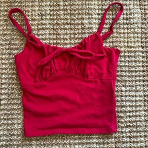 Hollister Bold Red Strappy Top